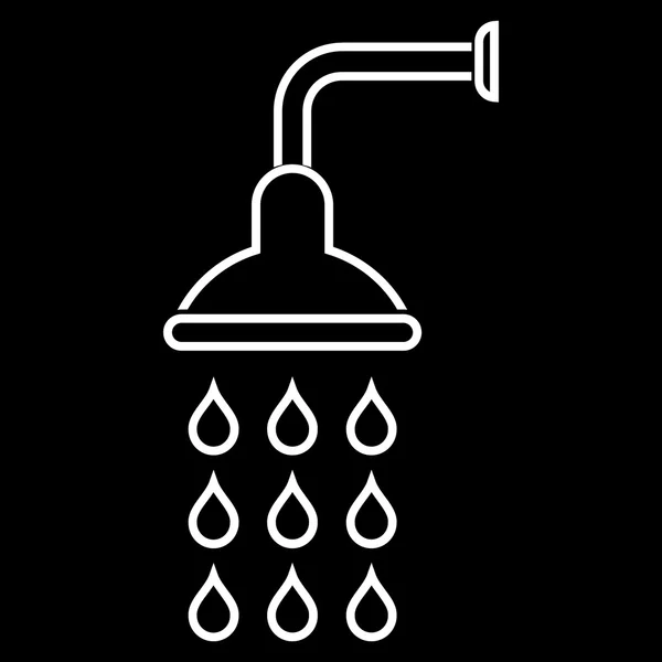 Ikona wektor zarys prysznic — Wektor stockowy