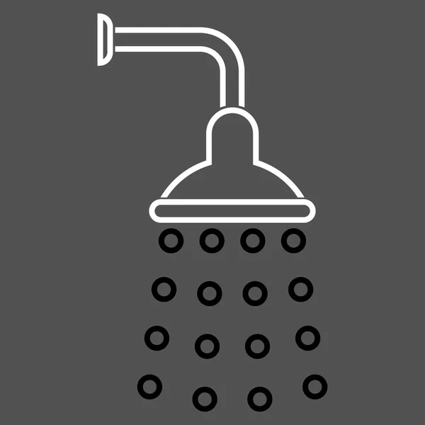 Sprcha osnovy vektorové ikony — Stockový vektor
