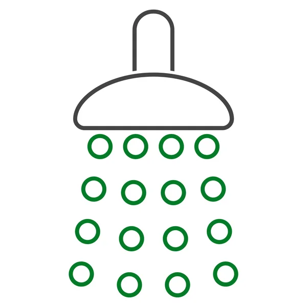 Esquema de ducha Vector Icono — Vector de stock