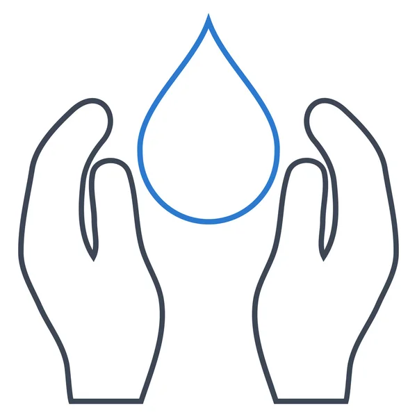 Ikonę wektor woda opieki konturu — Wektor stockowy