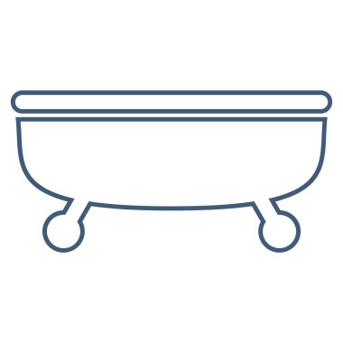 Küvet dış hat vektör simgesi