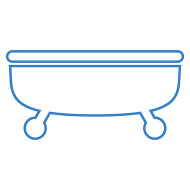 Küvet dış hat vektör simgesi