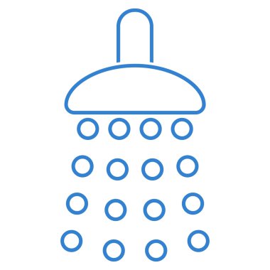 Duş anahat vektör simgesi