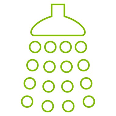 Duş anahat vektör simgesi