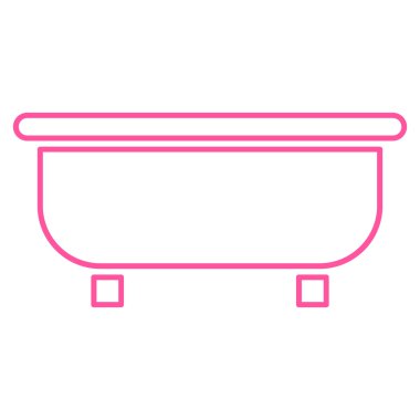 Küvet dış hat vektör simgesi