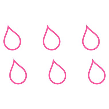 Damla anahat vektör simgesi