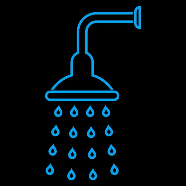 Ikona wektor zarys prysznic — Wektor stockowy