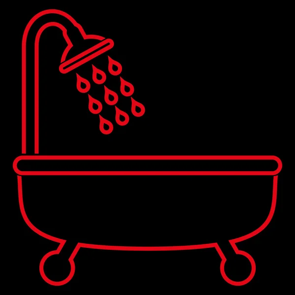 Badkar badkar disposition vektor Icon — Stock vektor