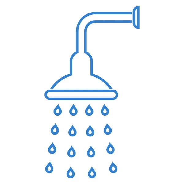 Icona vettoriale del profilo doccia — Vettoriale Stock