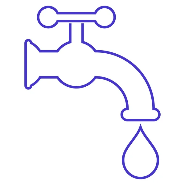 Icona vettoriale del rubinetto dell'acqua — Vettoriale Stock