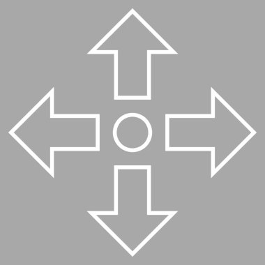 Oklar kontur vektör simge en üst düzeye çıkarmak