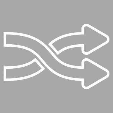 Okları yatay ince çizgi vektör simge mix