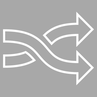 Okları yatay ince çizgi vektör simge mix