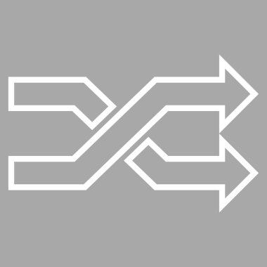 Okları yatay kontur vektör simge mix