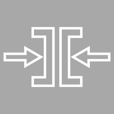 Basınç yatay kontur vektör simgesi