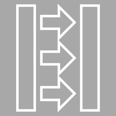 Basınç yatay kontur vektör simgesi