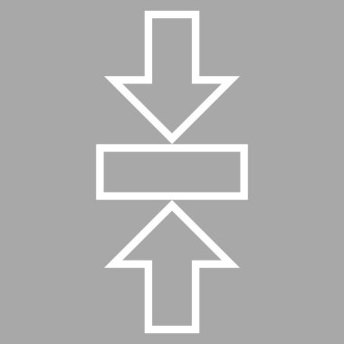 Basınç dikey kontur vektör simgesi