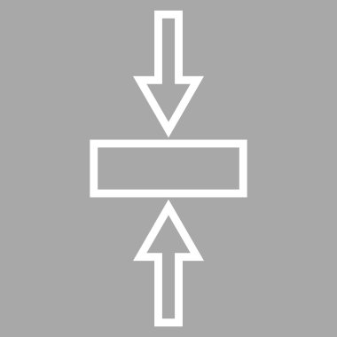 Basınç dikey ince çizgi vektör simgesi