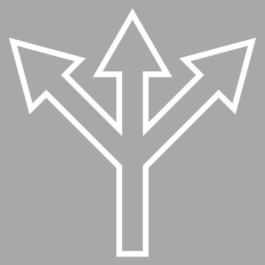 Split ok kontur vektör simgesi