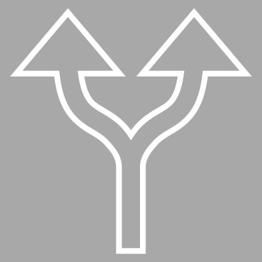 Anahat vektör simge yukarı okları bölme