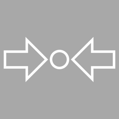 Basınç yatay anahat vektör simgesi