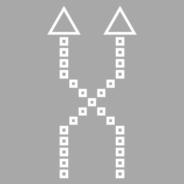 Kontur vektör simge yukarı okları shuffle