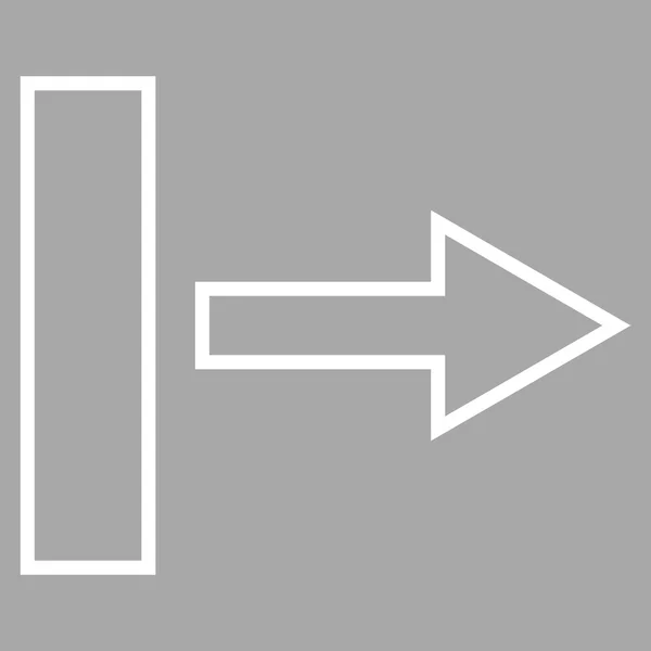 Векторная иконка "Вытяните стрелку вправо" — стоковый вектор