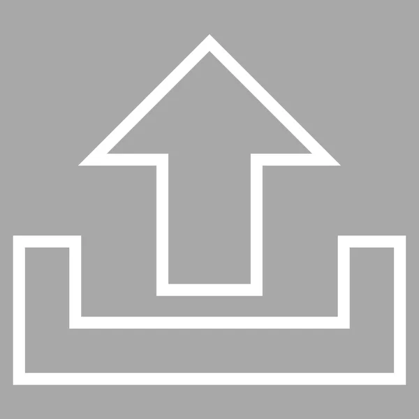 Upload Thin Line Vector Icon — Stock Vector