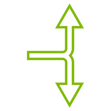 Anahat vektör simgesi aşağı yukarı seçim ok