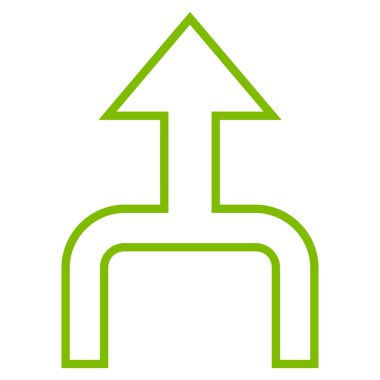 Anahat vektör simge yukarı ok birleştirmek