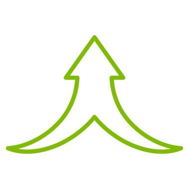 Anahat vektör simge yukarı ok birleştirmek