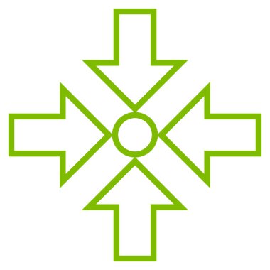 Oklar kontur vektör simge sıkıştırmak