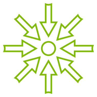 Oklar anahat vektör simge sıkıştırmak