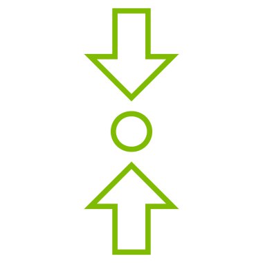 Dikey anahat vektör simge sıkıştırmak