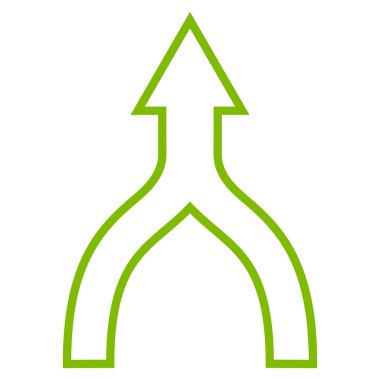 Anahat vektör simge yukarı ok bağlanmak