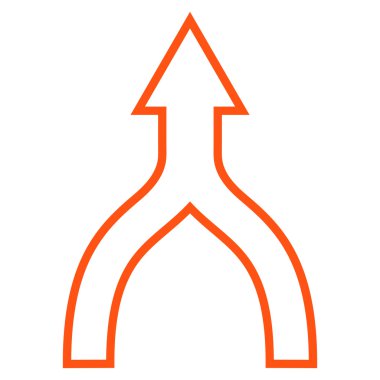 Anahat vektör simge yukarı ok bağlanmak