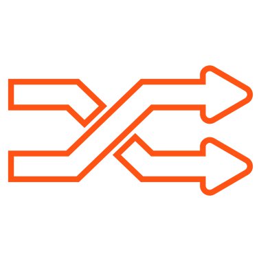 Okları yatay ince çizgi vektör simge mix