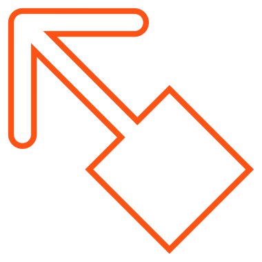 Anahat vektör simge sol çekin