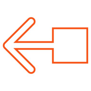 Sol ince çizgi vektör simge çekin