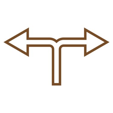 Seçimi ok sol şu ince çizgi vektör simgesi