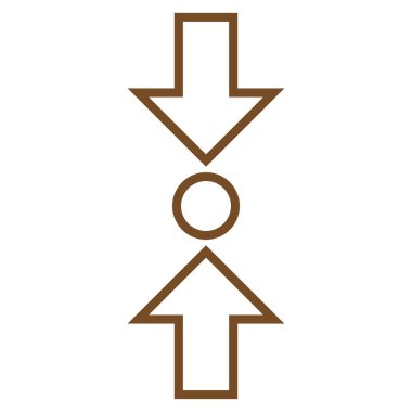 Basınç dikey ince çizgi vektör simgesi