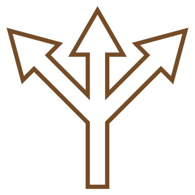 Split ok anahat vektör simgesi