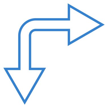 Seçimi ok sağ aşağı inme vektör simgesi