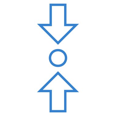 Dikey kontur vektör simge sıkıştırmak