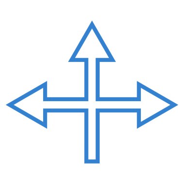 Kavşak okları vektör simge kontur