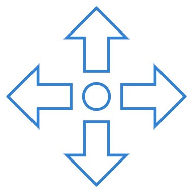 Oklar kontur vektör simge en üst düzeye çıkarmak