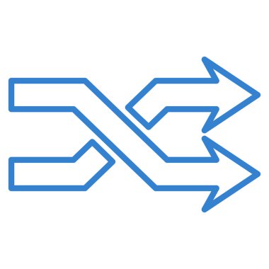 Okları yatay ince çizgi vektör simge mix