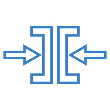 Basınç yatay kontur vektör simgesi