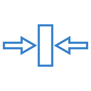 Basınç yatay kontur vektör simgesi