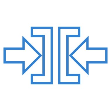 Basınç yatay kontur vektör simgesi